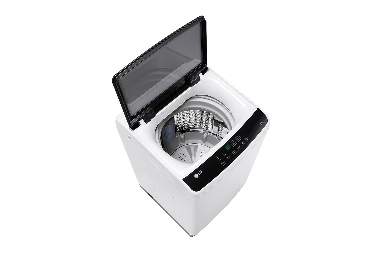 LG 8kg Top Load Washer with Honeycomb Crystal Drum, White, T2108NT1W1