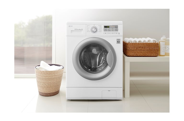 LG 7.5kg 6 MOTION DIRECT DRIVE FRONT LOAD WASHING MACHINE, WD-MD7500WM