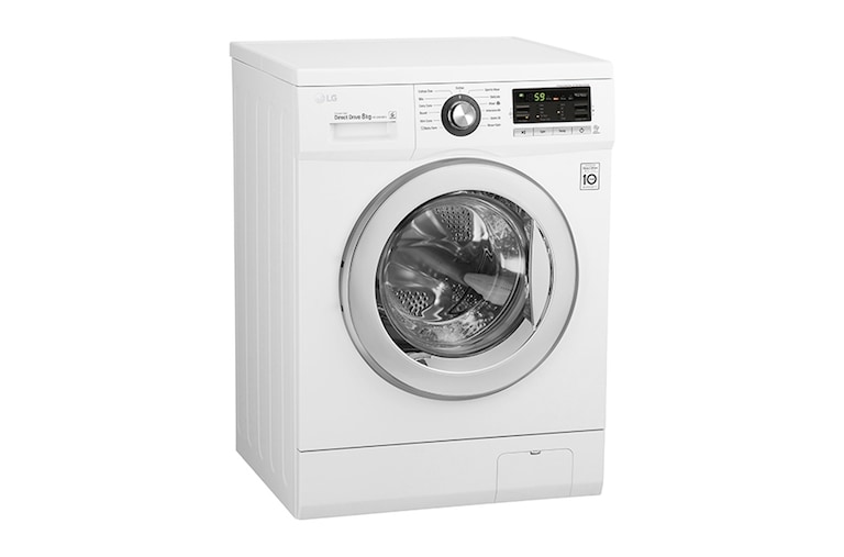 LG 8KG 6 MOTION DIRECT DRIVE FRONT LOAD WASHING MACHINE, WD-MD8120WM