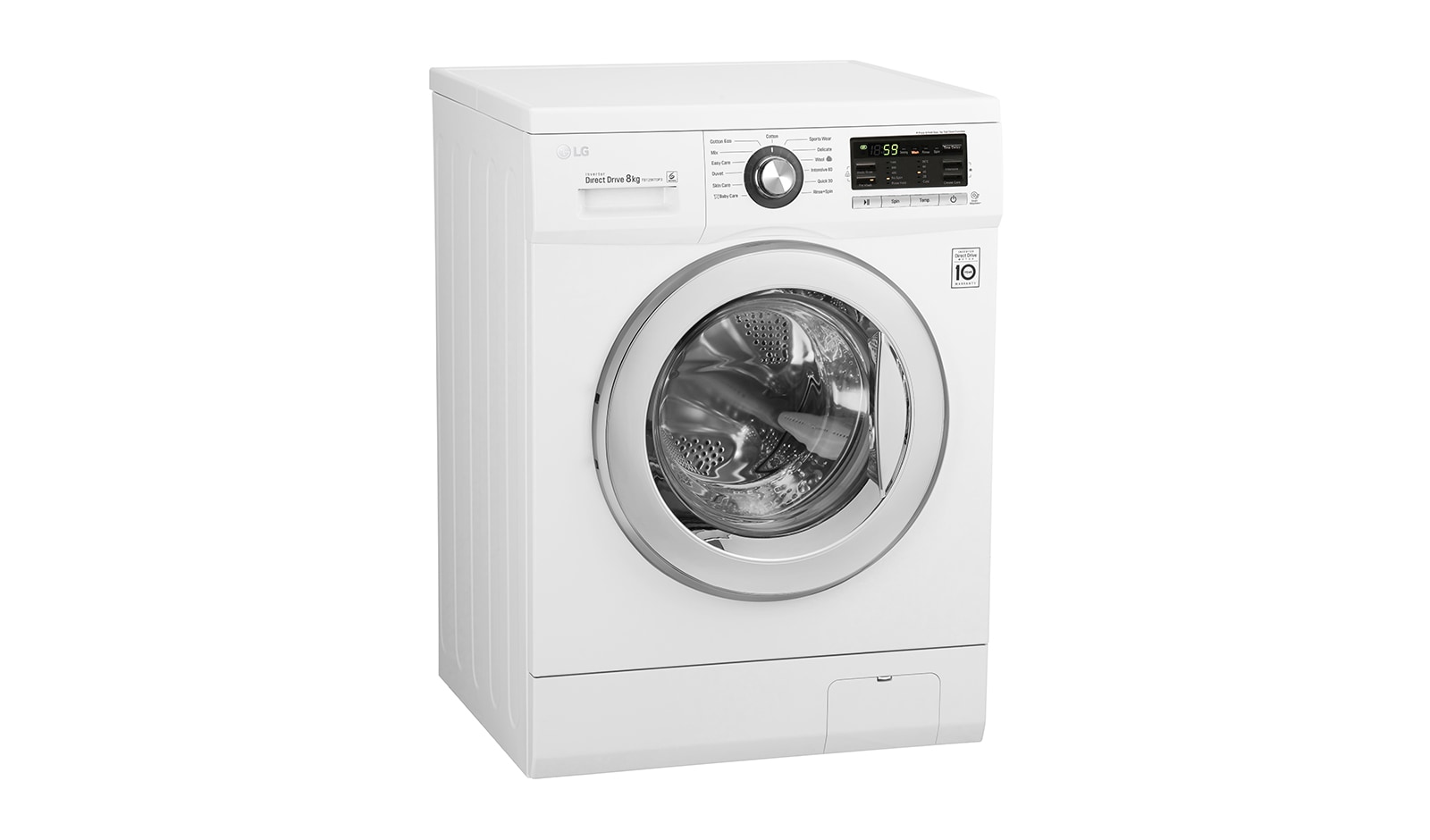 LG 8KG 6 MOTION DIRECT DRIVE FRONT LOAD WASHING MACHINE, WD-MD8120WM