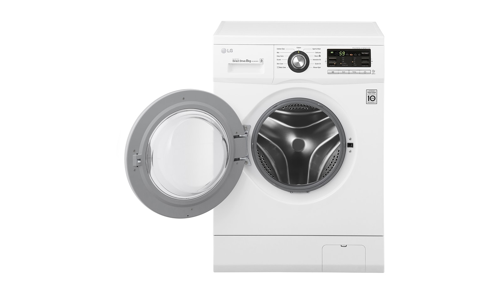 LG 8KG 6 MOTION DIRECT DRIVE FRONT LOAD WASHING MACHINE, WD-MD8120WM