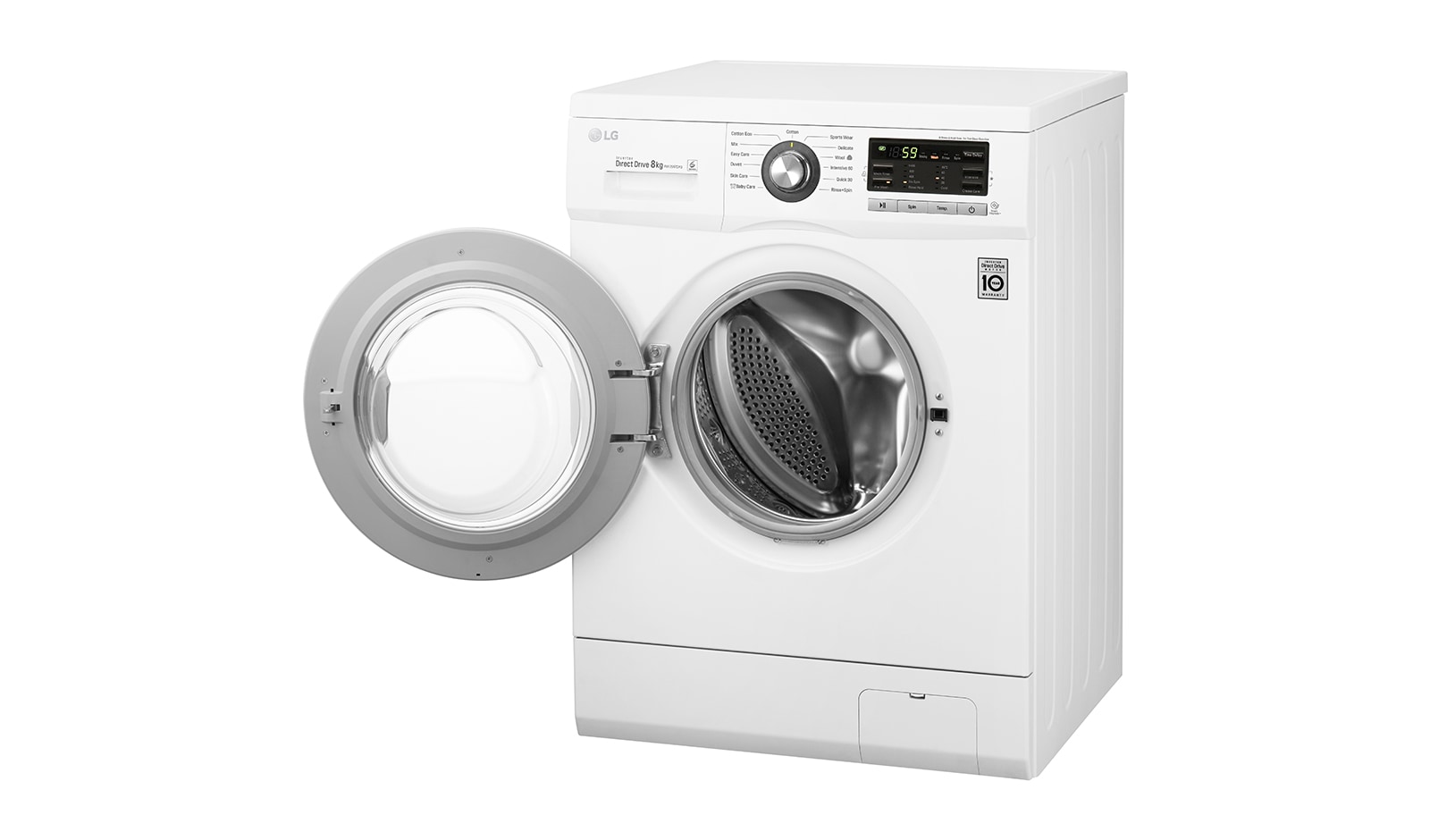 LG 8KG 6 MOTION DIRECT DRIVE FRONT LOAD WASHING MACHINE, WD-MD8120WM