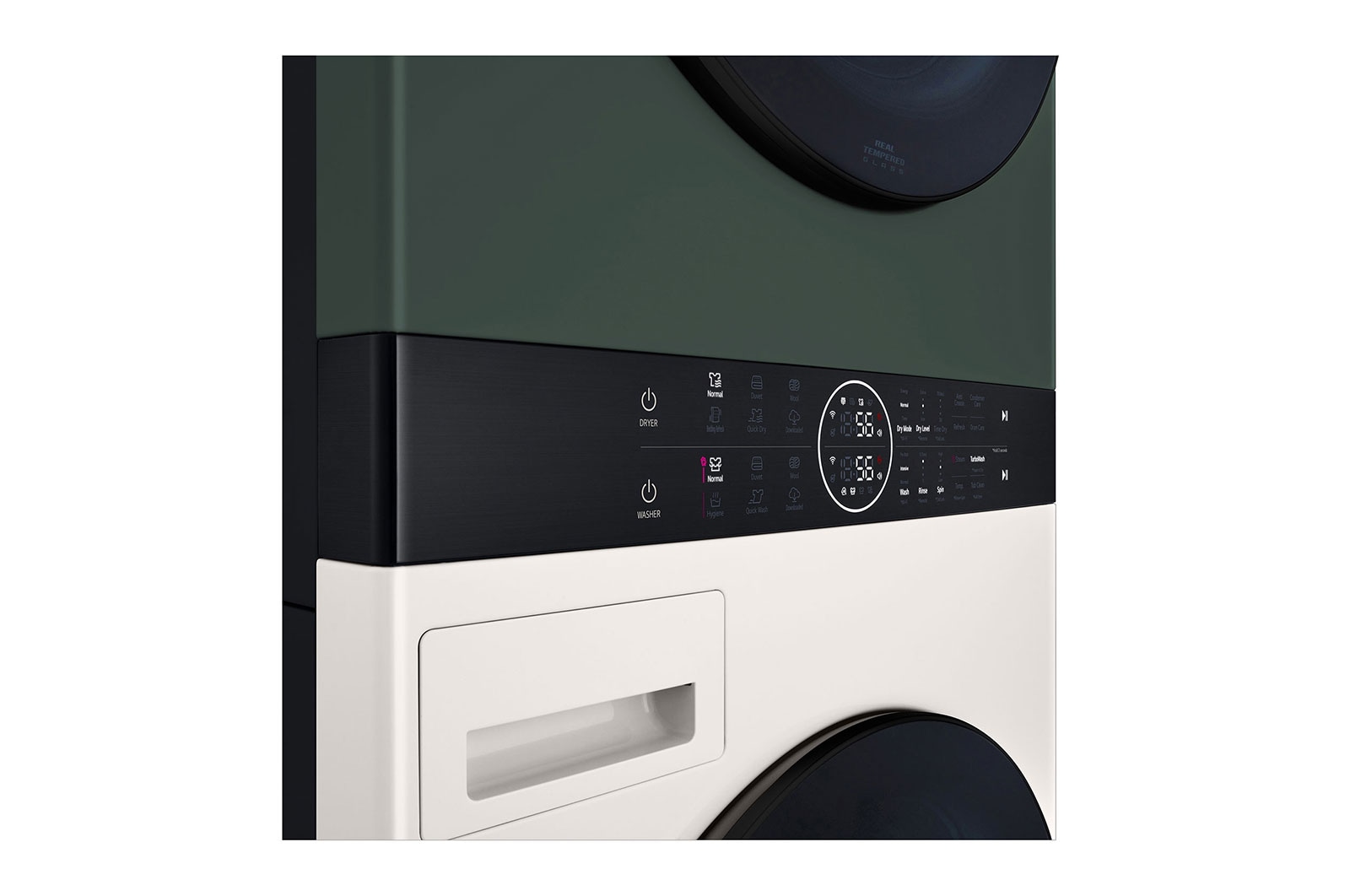 LG 14/10kg Objet WashTower™ All-In-One Stacked Washer Dryer, WT1410NHEG