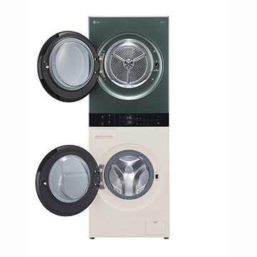 LG 14/10kg Objet WashTower™ All-In-One Stacked Washer Dryer, WT1410NHEG