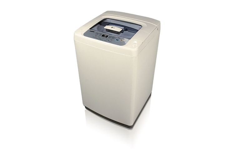 LG Light Grey 7kg Top Loader with Turbodrum Washing Technology, WF-CL700