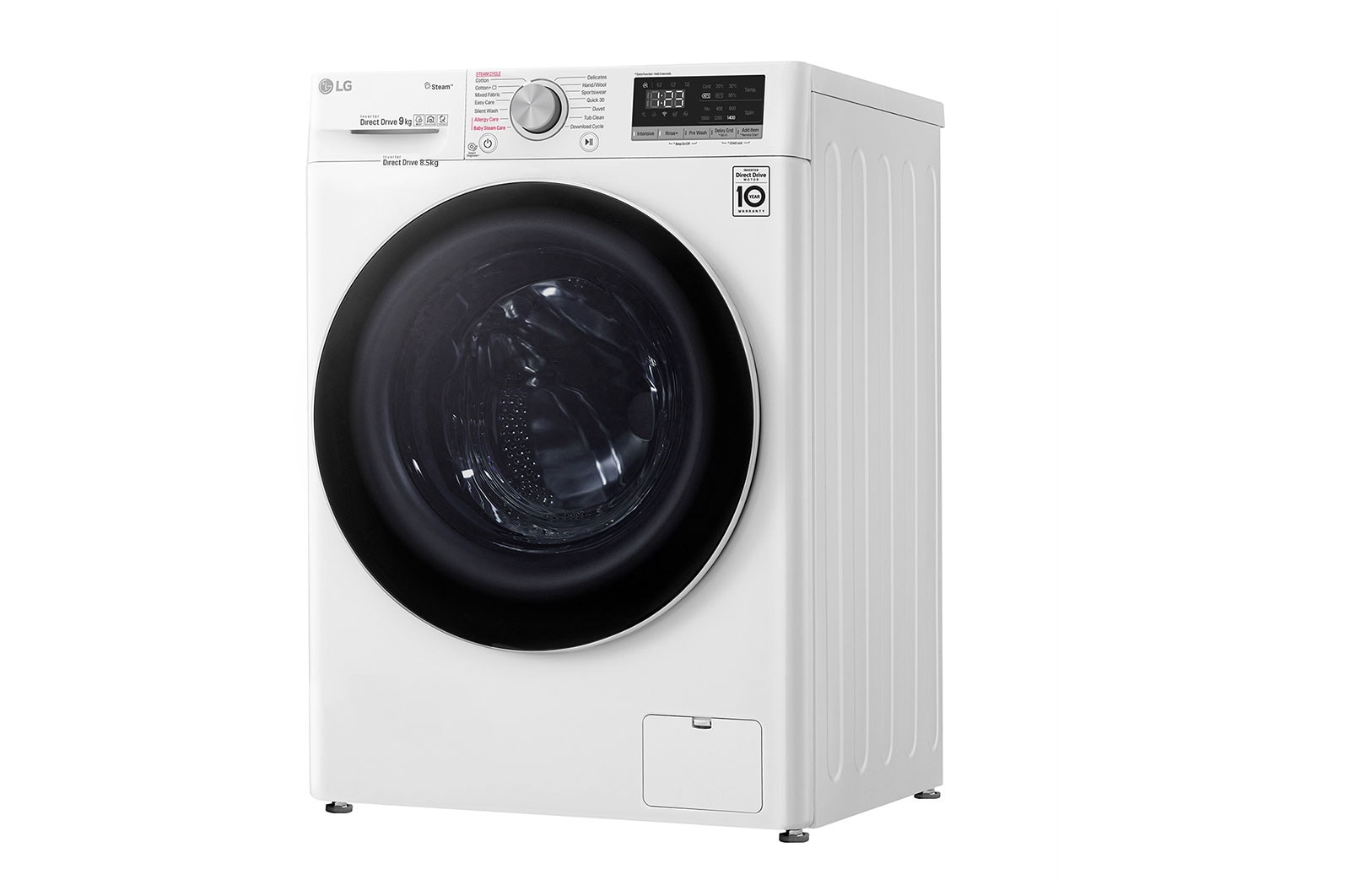 LG 8.5kg Front Load Washer with AI Direct Drive™ and Steam™, FV1285S4W