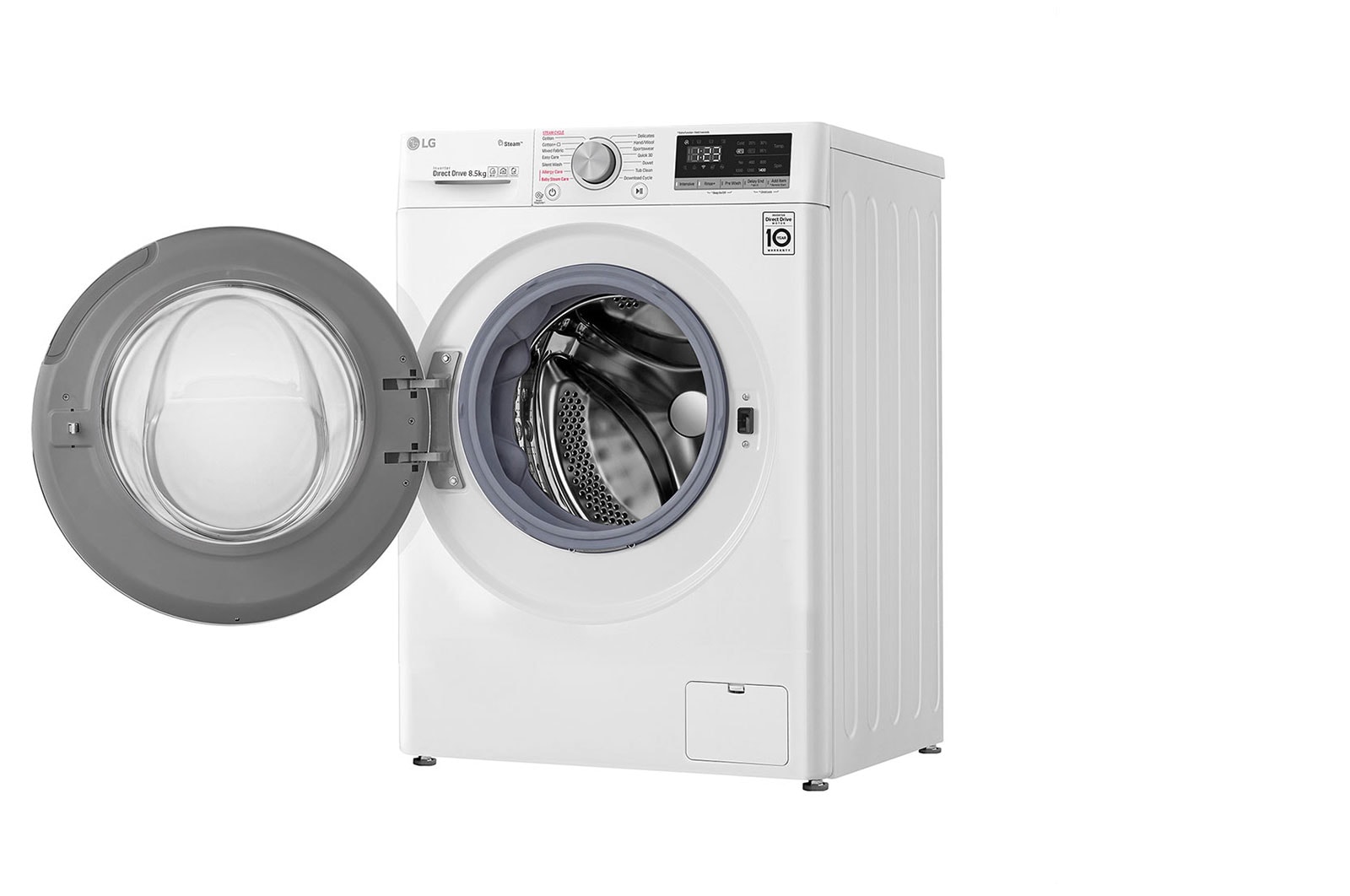 LG 8.5kg Front Load Washer with AI Direct Drive™ and Steam™, FV1285S4W