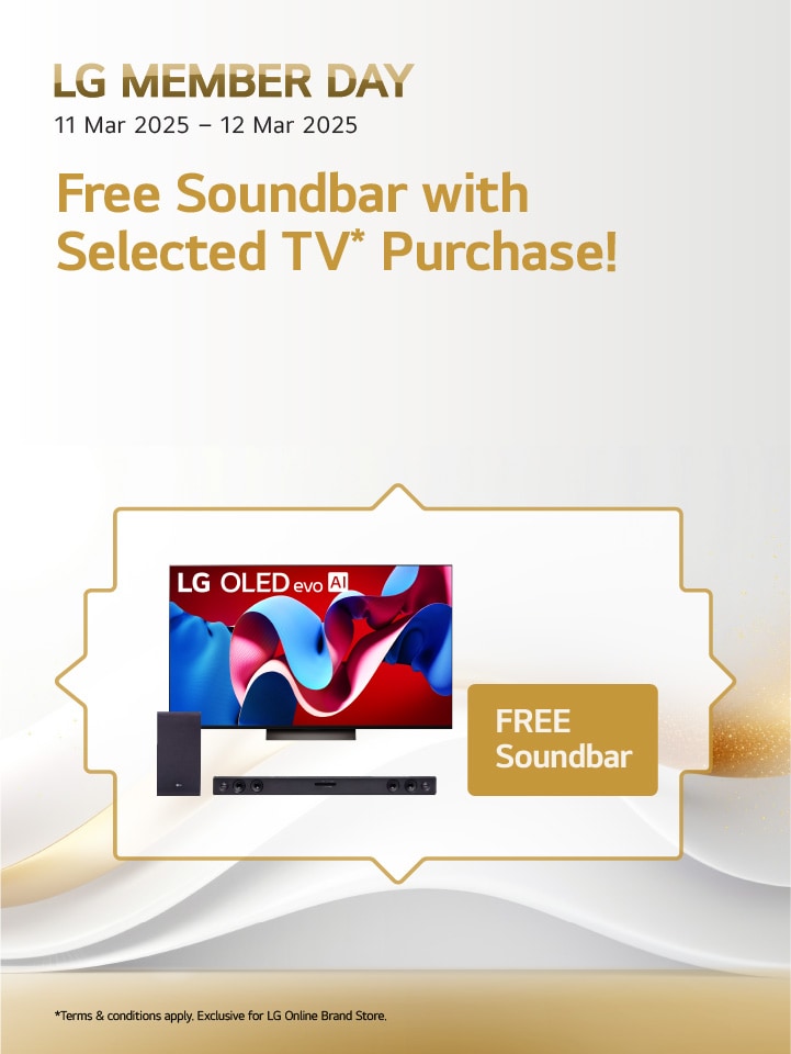 Free Soundbar with Selected TV purchase