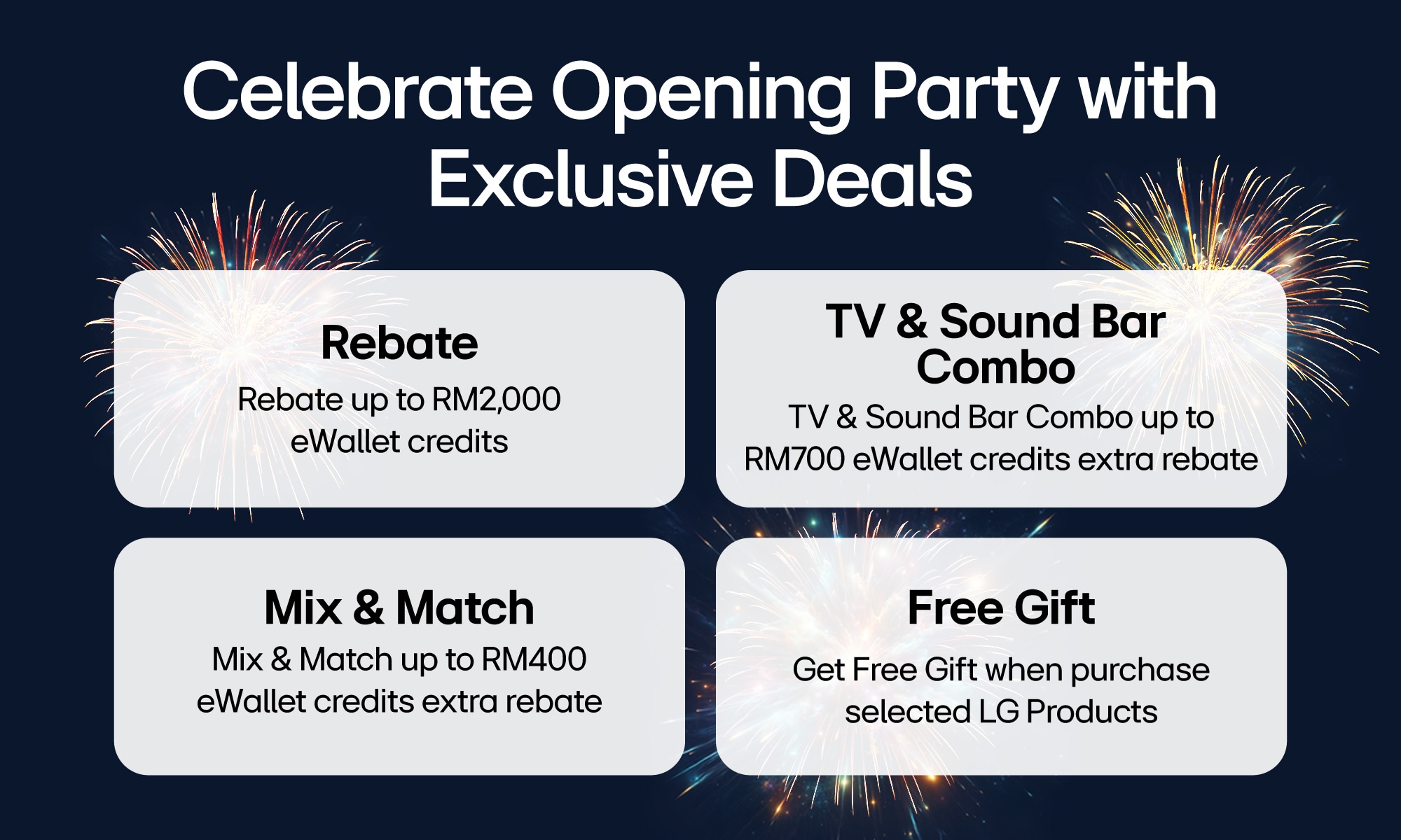 Ultimate Opening Party Rebate Deals