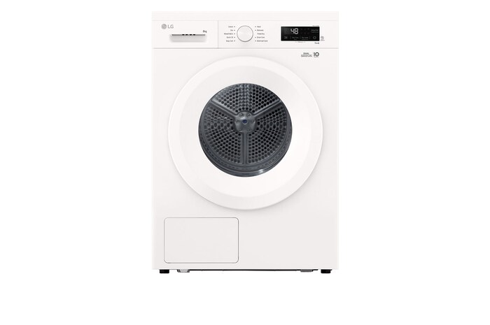 LG 8kg Warmtepomp droger Wit | Zelfreinigende condensor | Sensor Dry | Dual Lint Filter | LG NL, RHX1008NWH
