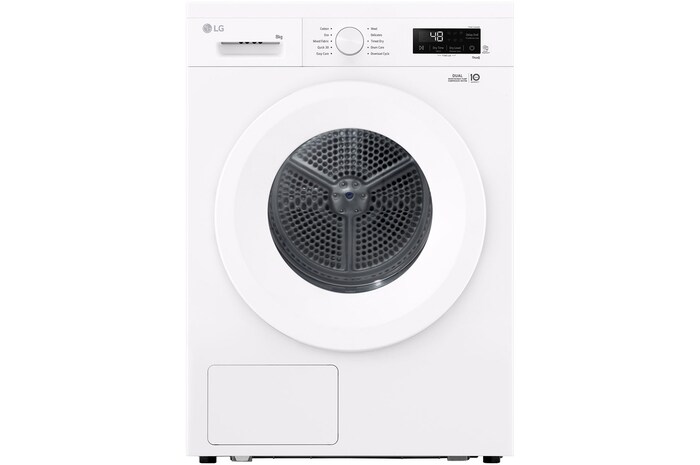 LG 9kg Warmtepomp droger Wit | Zelfreinigende condensor | Sensor Dry | Dual Lint Filter | LG NL, RHX1009NWB