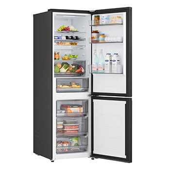 LG 375L Koel-vriescombinatie Zwart | NatureFRESH™ | DoorCooling+™ | Fresh Converter+ | LG NL, GBBS322BEV