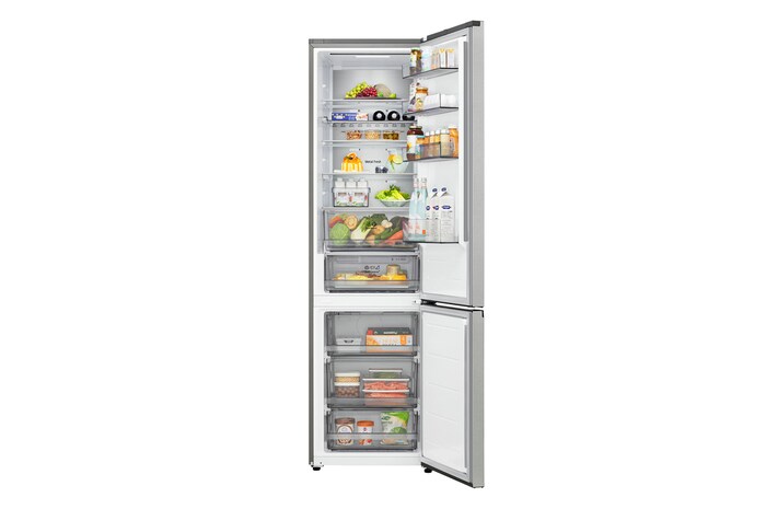 LG 375L Koel-vriescombinatie Zilver | Metal Fresh | DoorCooling+™ | Fresh Converter+| LG NL, GBBS525CPY