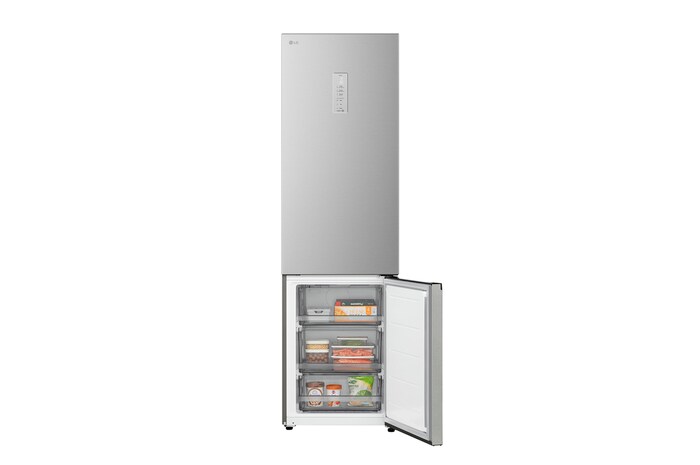 LG 375L Koel-vriescombinatie Zilver | Metal Fresh | DoorCooling+™ | Fresh Converter+| LG NL, GBBS525CPY
