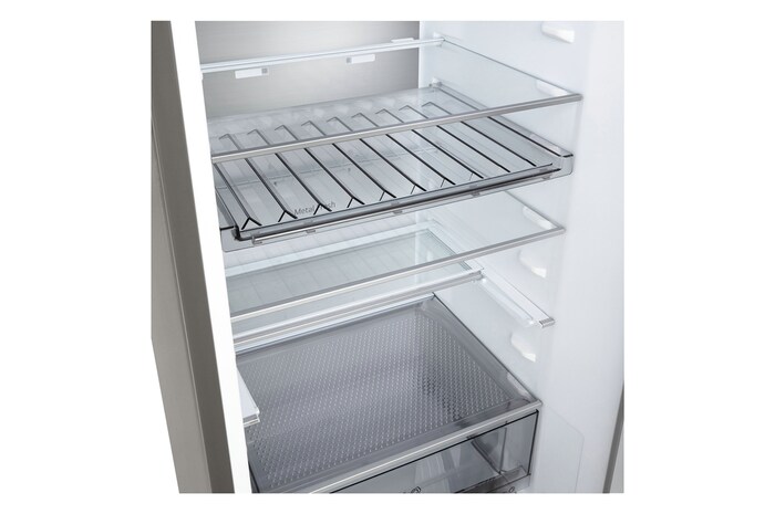 LG 375L Koel-vriescombinatie Zilver | Metal Fresh | DoorCooling+™ | Fresh Converter+| LG NL, GBBS525CPY