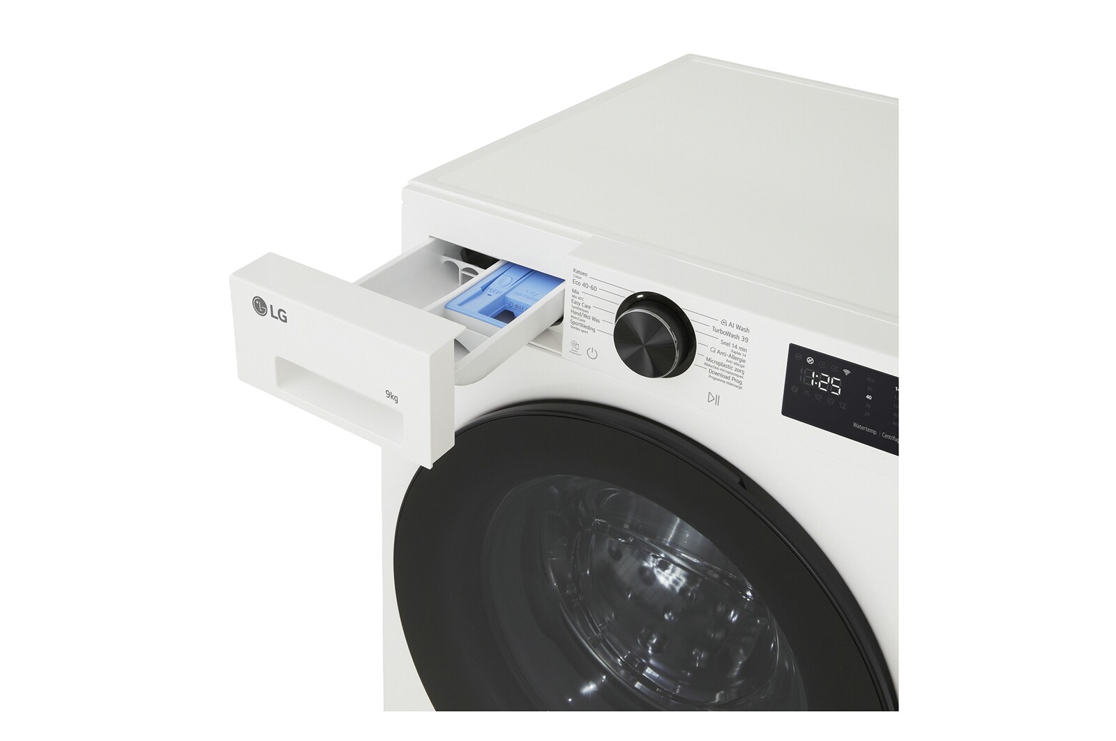 LG 9kg Wasmachine Wit | AI DD™ | TurboWash360˚™ | Steam™ | LG NL, F4X5009TWB