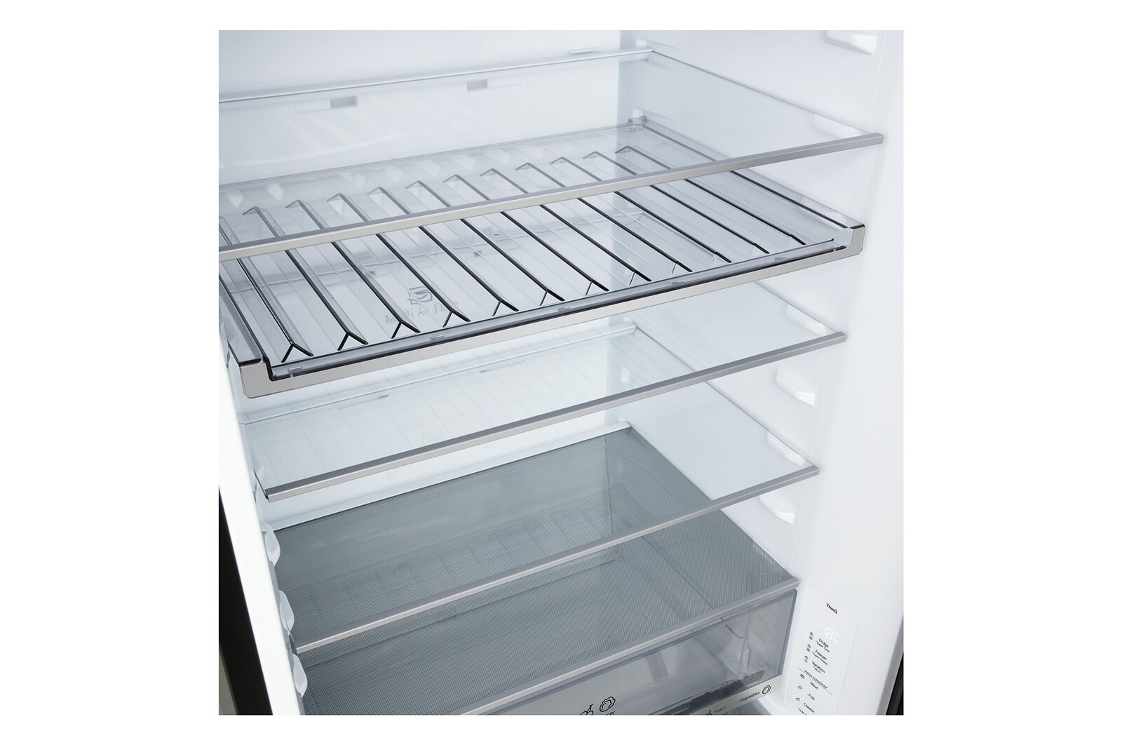 LG 375L Koel-vriescombinatie Zwart | NatureFRESH™ | DoorCooling+™ | LinearCooling™ | LG NL, GBBS726AEV.GBBS001