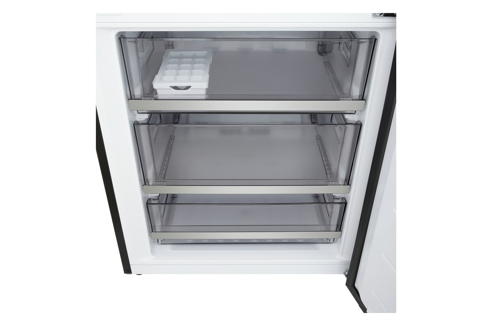 LG 375L Koel-vriescombinatie Zwart | NatureFRESH™ | DoorCooling+™ | LinearCooling™ | LG NL, GBBS726AEV.GBBS001