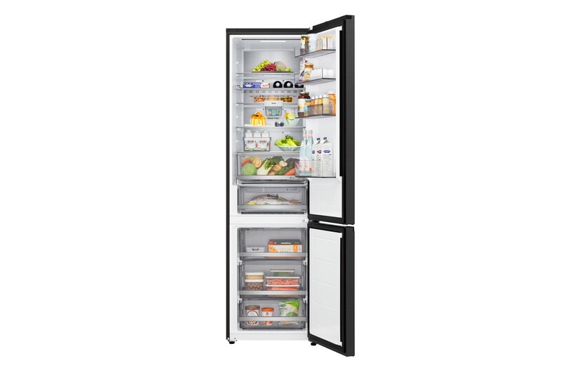 LG 375L Koel-vriescombinatie Zwart | NatureFRESH™ | DoorCooling+™ | LinearCooling™ | LG NL, GBBS726AEV