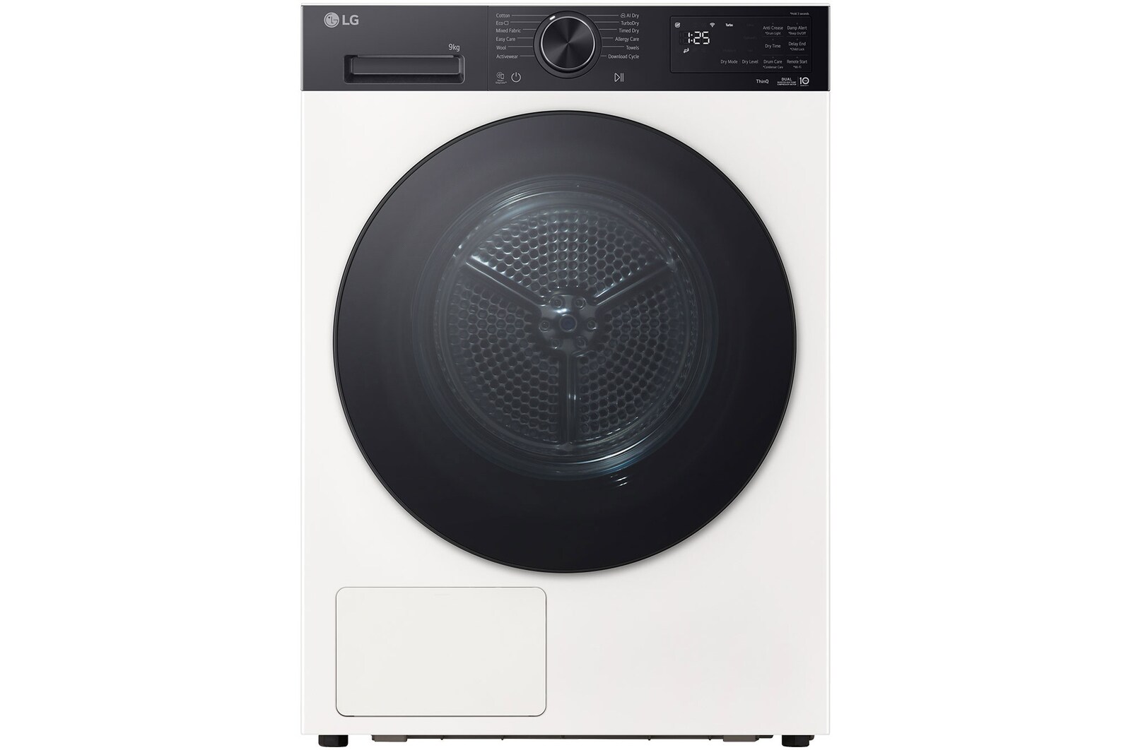 LG 9kg Warmtepomp droger Wit | Zelfreinigende condensor | Eco Hybrid™ | Sensor Dry | LG NL, RHX5009THB