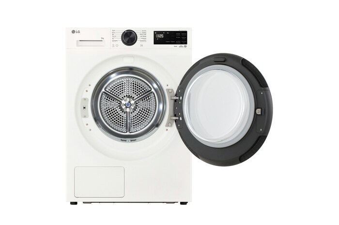 LG 9kg Wasmachine F4WX809Y + 9kg Warmtepompdroger RT90X8 + Tussenstuk Wasmachine/Droger Wit DK2W, F4WX809Y.DK2W001