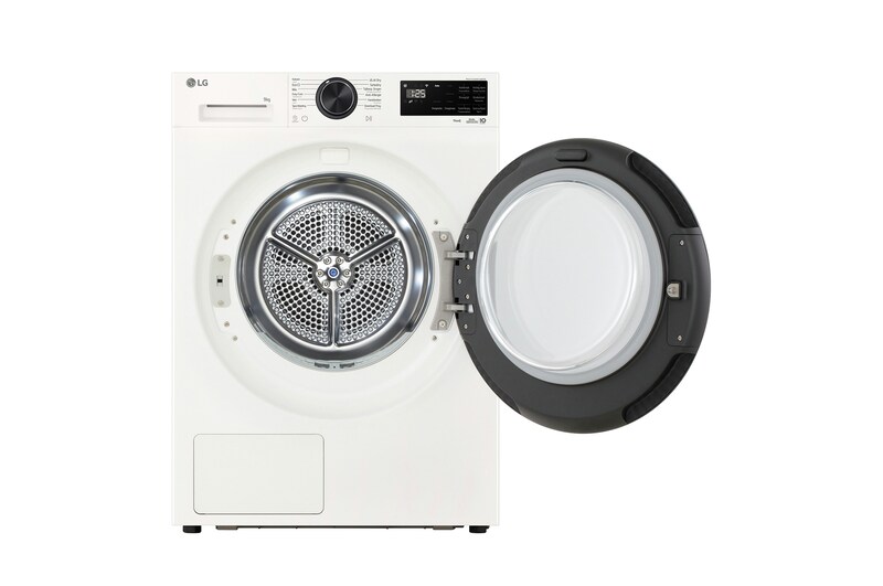 LG 9kg Wasmachine F4WX809Y + 9kg Warmtepompdroger RT90X8 + Tussenstuk Wasmachine/Droger Wit DK2W, F4WX809Y.DK2W001