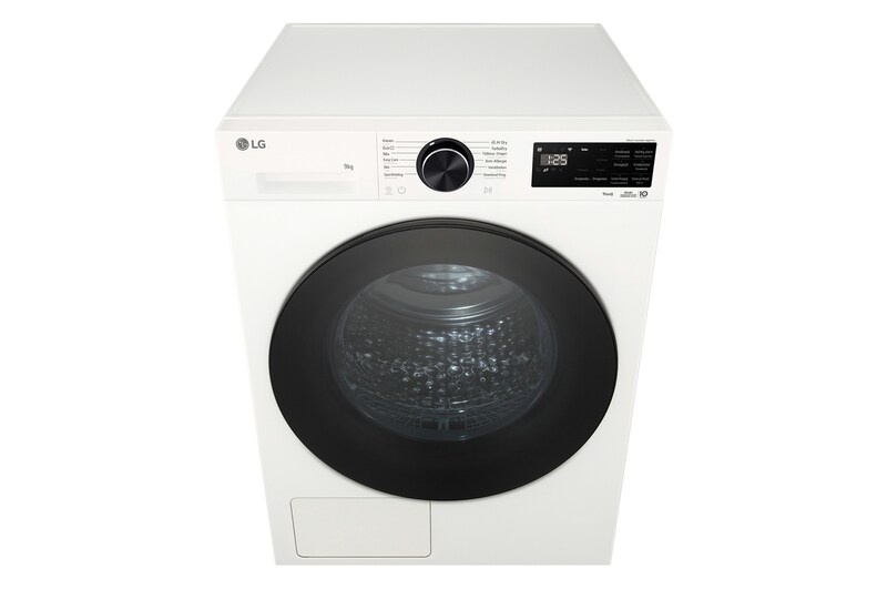 LG 9kg Warmtepomp droger Wit | Zelfreinigende condensor | Eco Hybrid™ | Sensor Dry | LG NL, RHX5009TWB