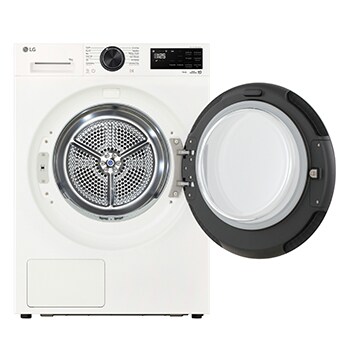 LG 9kg Wasmachine F4WX809Y + 9kg Warmtepompdroger RT90X8 + Tussenstuk Wasmachine/Droger Wit DK2W, F4WX809Y.DK2W001