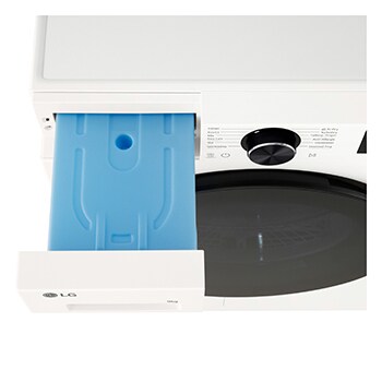 LG 9kg Wasmachine F4WX809Y + 9kg Warmtepompdroger RT90X8 + Tussenstuk Wasmachine/Droger Wit DK2W, F4WX809Y.DK2W001