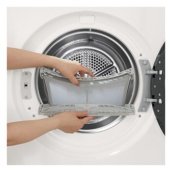 LG 9kg Warmtepomp droger Wit | Zelfreinigende condensor | Eco Hybrid™ | Sensor Dry | LG NL, RHX5009TWB