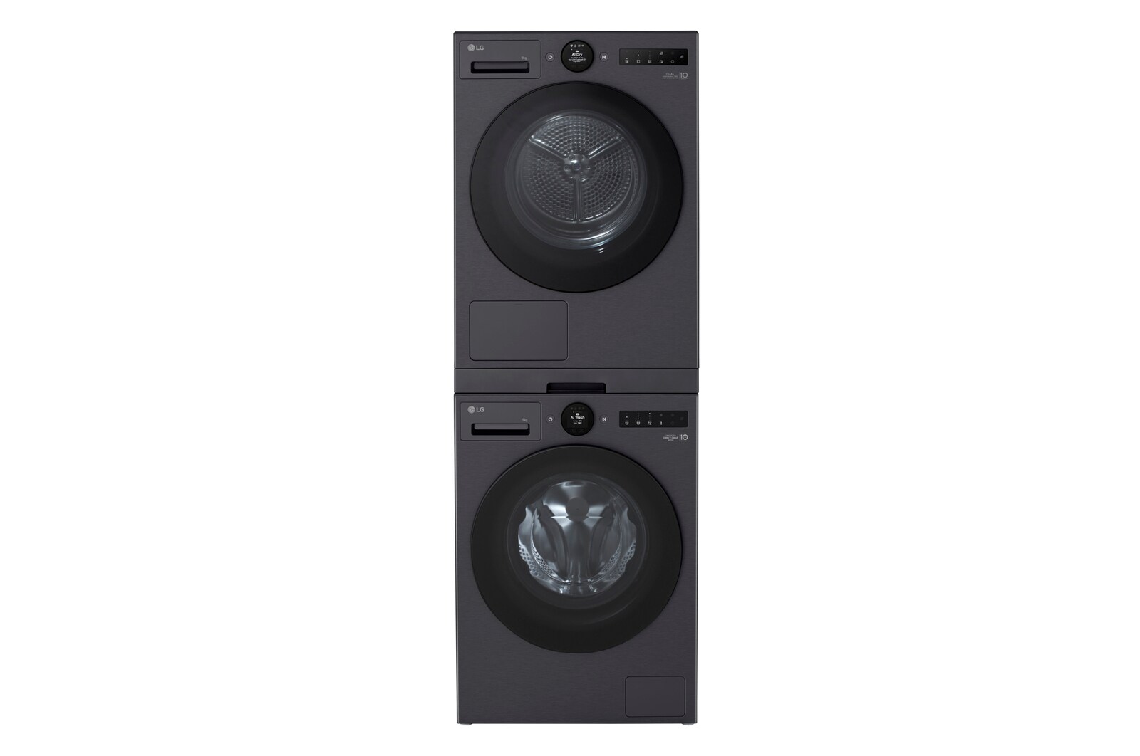 LG Tussenstuk Wasmachine/Droger Zwart | Wasmachine Stapelen | LG VX, DK2B
