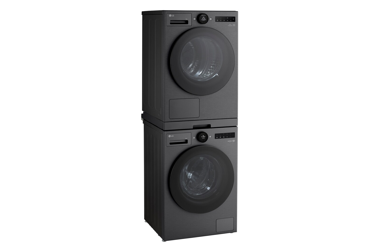 LG Tussenstuk Wasmachine/Droger Zwart | Wasmachine Stapelen | LG VX, DK2B