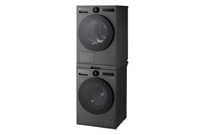 LG Tussenstuk Wasmachine/Droger Zwart | Wasmachine Stapelen | LG VX, DK2B