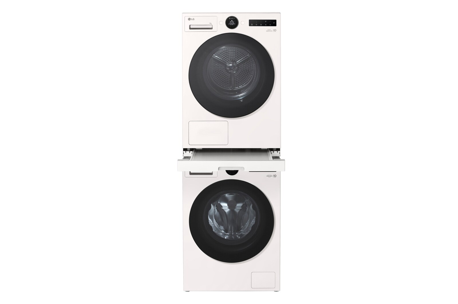 LG Tussenstuk Wasmachine/Droger Wit | Wasmachine Stapalen | LG VX, DK2W