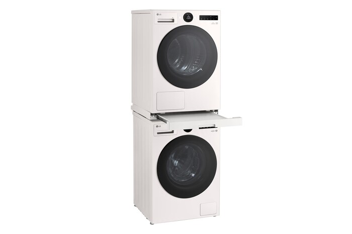 LG Tussenstuk Wasmachine/Droger Wit | Wasmachine Stapalen | LG VX, DK2W