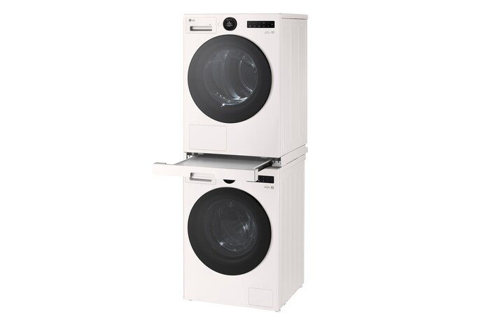 LG Tussenstuk Wasmachine/Droger Wit | Wasmachine Stapalen | LG VX, DK2W