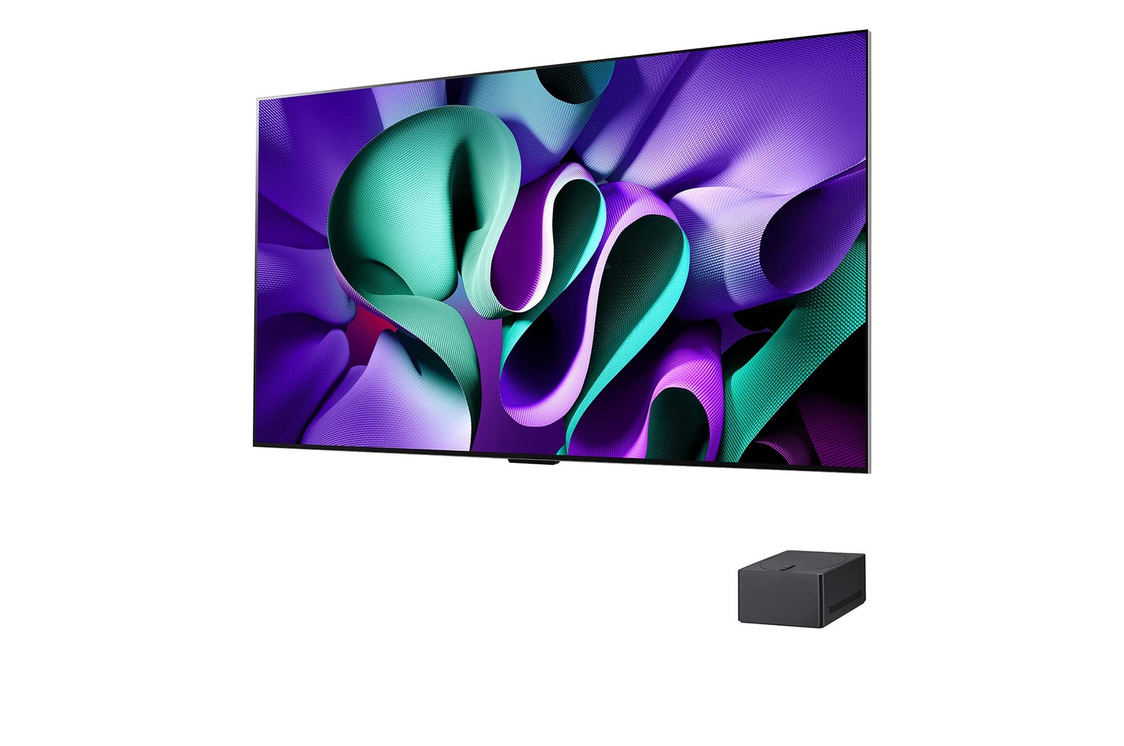 Aanzicht van boven van de LG OLED evo TV, OLED M4