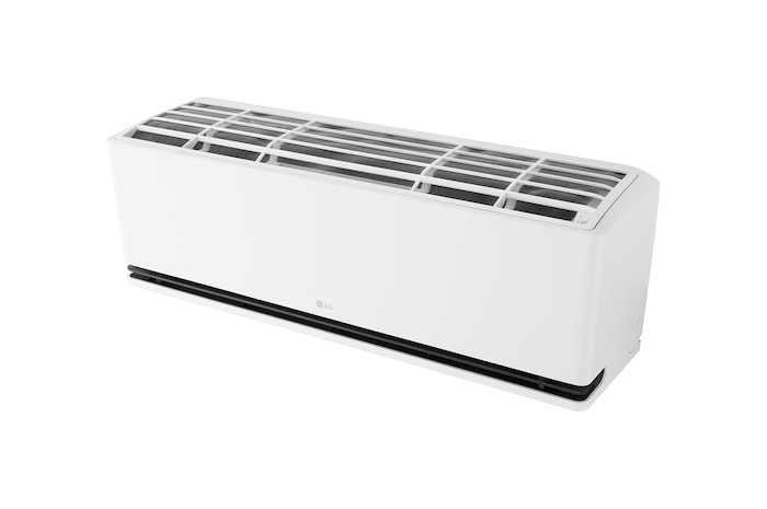 LG airconditioner afstandsbediening met display en knoppen.
