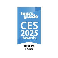 Tom’s Guide 2025 CES Awards-badge. Beste tv, LG OLED G5.
