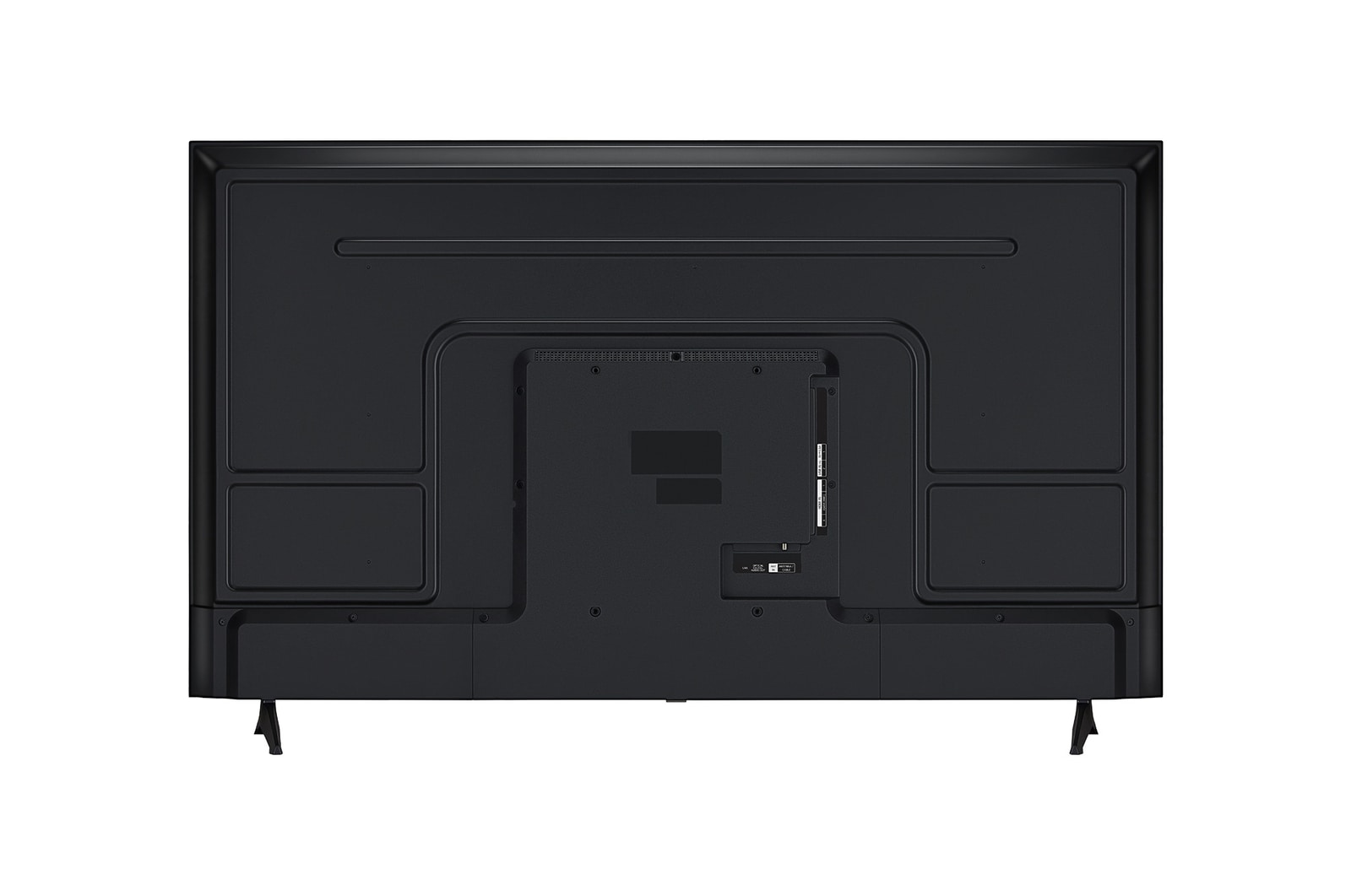 Achteraanzicht van een LG UHD UA73 TV.