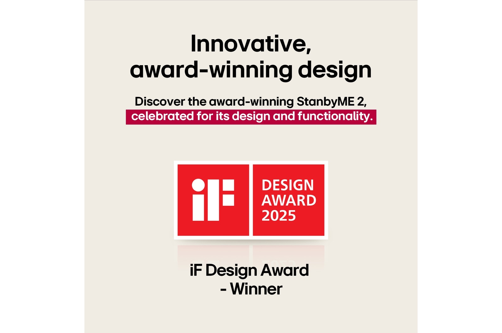 iF Design Award 2025 logo. Winnaar van de Design Award.