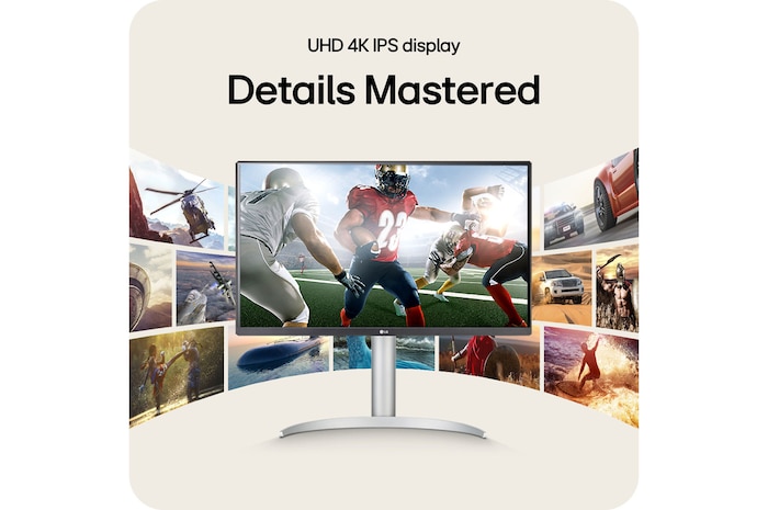 LG Monitor 27UP850K met UHD 4K IPS Display benadrukt de nauwkeurigheid van details en garandeert dat elk detail klopt voor een meeslepende kijkervaring.