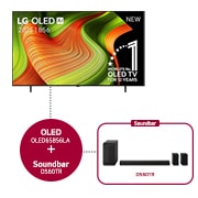 LG 65 inch LG OLED AI B5 4K Smart TV 2025 & DS60TR 5.1-kanaals, OLED65B56LA.DS60TR