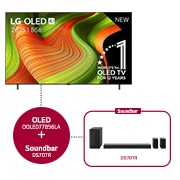 LG 77 inch LG OLED AI B5 4K Smart TV & DS70TR 5.1.1-kanaals , OLED77B56LA.DS70TR
