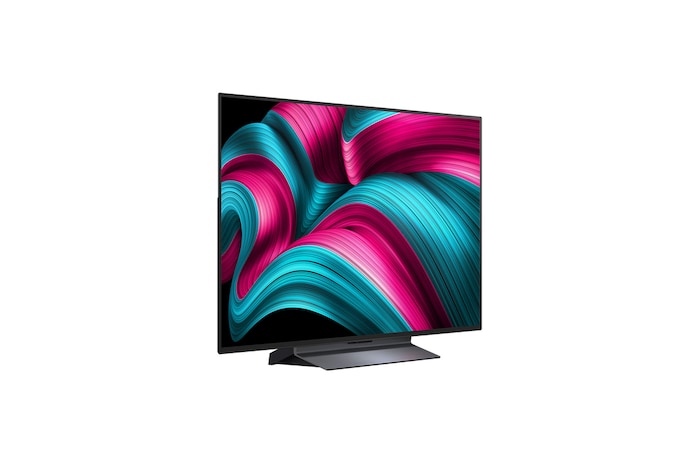 Achteraanzicht van LG OLED evo AI C5 4K Smart TV.
