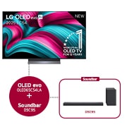 LG 65 inch LG OLED evo AI C5 4K Smart TV 2025 & DSC9S 3.1.3 kanaal, OLED65C54LA.DSC9S