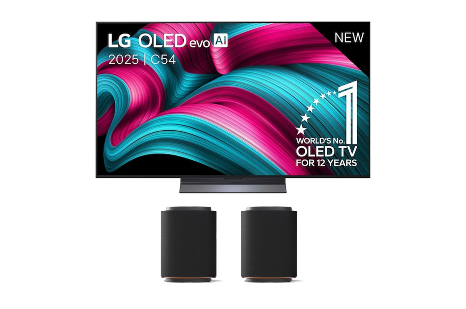 LG 77 inch LG OLED evo AI C5 4K Smart TV 2025 & LG Stereo Suite M5, OLED77C54LA.M5M5001