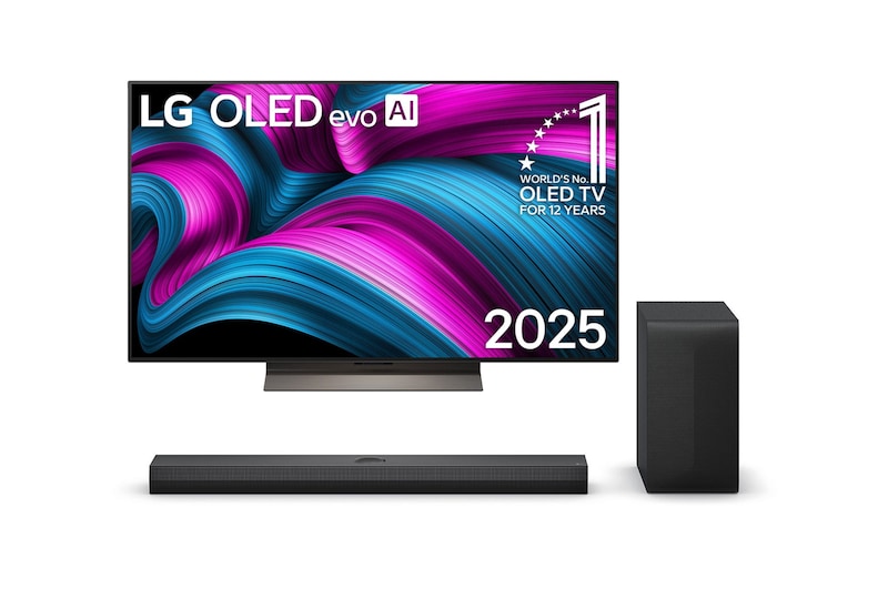 48 inch LG OLED evo AI C5 4K Smart TV 2025 & DS70TY soundbar