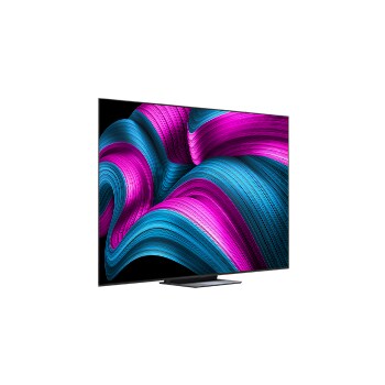 Iets schuin zicht op LG OLED evo AI C5 4K Smart TV.