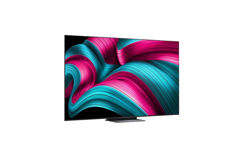 Achteraanzicht van LG OLED evo AI C5 4K Smart TV.